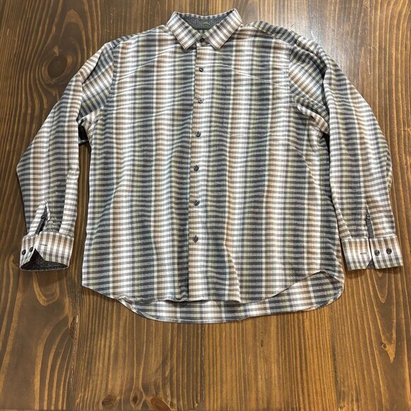 🌴 Tommy Bahama Men's XL Surf‎ Springs Stripe Silk Blend Button-Up Shirt - Picture 1 of 8